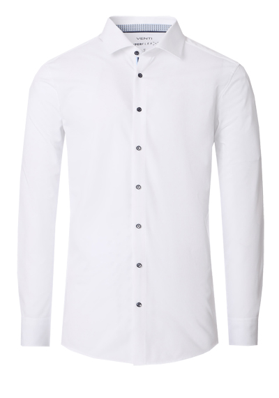Produktbild für 'VENTI Body Fit Hemd Langarm New Kent Kragen Hyperflex Twill wei'
