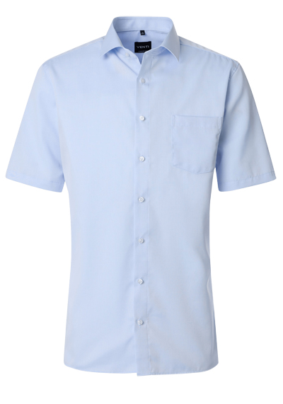 Produktbild f&uuml;r 'VENTI Comfort Fit Hemd Basic Kent Halbarm Twill hellblau'