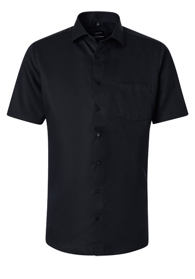 Produktbild f&uuml;r 'VENTI Comfort Fit Hemd Basic Kent Halbarm Twill schwarz'