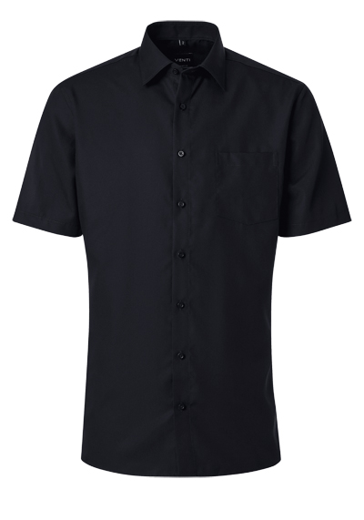 Produktbild f&uuml;r 'VENTI Comfort Fit Hemd Halbarm Basic Kent Popeline schwarz'