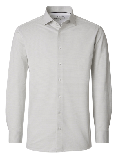 Produktbild f&uuml;r 'VENTI Comfort Fit Hemd Langarm Haifischkragen Jersey Stretch Muster gr�n'