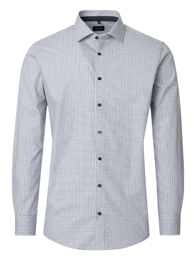 Produktbild f&uuml;r 'VENTI Comfort Fit Hemd super langer Arm New Kent Kragen Muster grau'