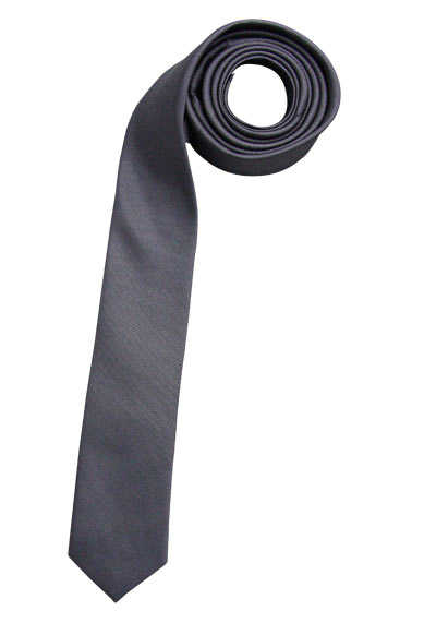 VENTI Krawatte aus Seide und Polyester 5 cm breit grau