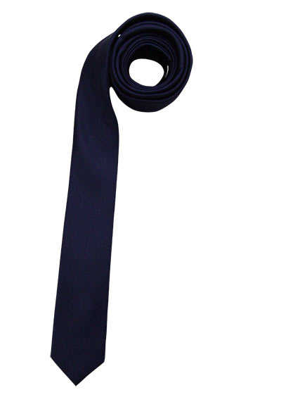 VENTI Krawatte aus Seide und Polyester 5 cm breit nachtblau