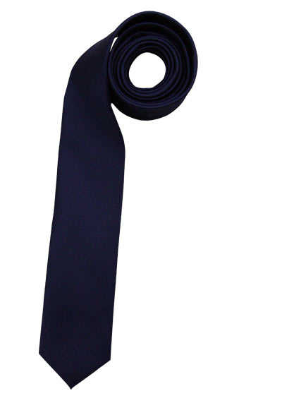 VENTI Krawatte aus Seide und Polyester 6 cm breit nachtblau
