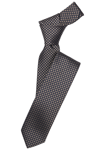 VENTI Krawatte aus reiner Seide fleckenabweisend Muster beige