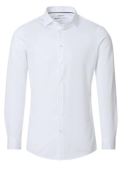 Produktbild f&uuml;r 'VENTI Modern Fit Hemd Langarm Haifischkragen Jersey Stretch Struktur wei�'