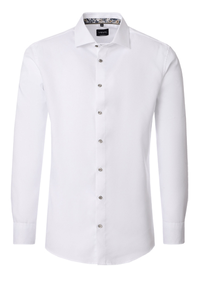Produktbild f&uuml;r 'VENTI Modern Fit Hemd Langarm New Kent Kragen Natte wei�'