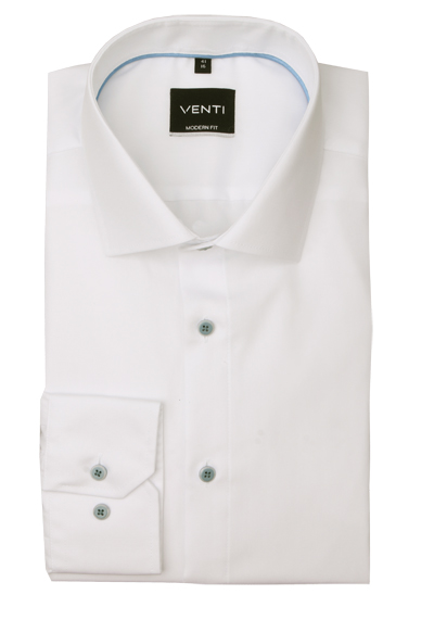 Produktbild für 'VENTI Modern Fit Hemd Langarm New Kent Kragen Popeline ecru'