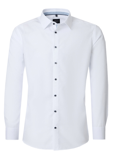 Produktbild f&uuml;r 'VENTI Modern Fit Hemd Langarm New Kent Kragen Popeline wei�'