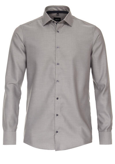 Produktbild für 'VENTI Modern Fit Hemd Langarm New Kent Kragen Struktur beige'