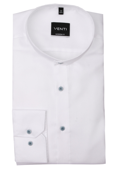 Produktbild für 'VENTI Modern Fit Hemd Langarm Stehkragen Fil a Fil wei'