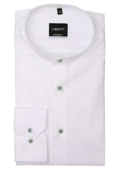 Produktbild für 'VENTI Modern Fit Hemd Langarm Stehkragen Fil a Fil wei'