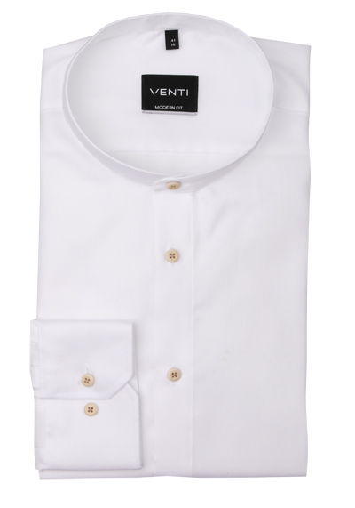 Produktbild für 'VENTI Modern Fit Hemd Langarm Stehkragen Fil a Fil wei'