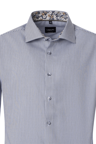 Produktbild f�r 'VENTI Modern Fit Hemd Langarm New Kent Kragen Streifen blau'