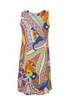 Produktbild fr 'ANA ALCAZAR melloses Kleid Rundhals sonnengelb/orange/blutorange'
