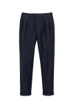 Produktbild f�r 'ALBERTO Wide Fit Jeans TED-C Leinenmix navy'