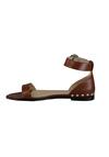 Produktbild fr 'HUGO Sandale SANDAL-S Leder Nieten mittelbraun'