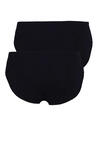 Produktbild fr 'BUGATTI Slip gesumter Gummibund Stretch Doppelpack schwarz'