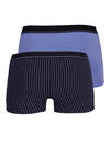 Produktbild fr 'BUGATTI Pants Gummibund Doppelpack Streifen/Uni rauchblau/schwarz'