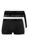 Produktbild fr 'BUGATTI Pants breiter Gummibund Single Jersey 3er Pack schwarz/grau/wei'