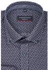 Produktbild fr 'CASAMODA Casual Fit Hemd super langer Arm Button Down Kragen Muster dunkelrot'