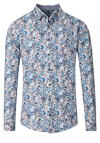 Produktbild fr 'CASAMODA Casual Fit Hemd Langarm New Kent Kragen Blumenmuster blau'
