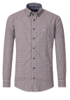 Produktbild fr 'CASAMODA Casual Fit Hemd Langarm Button Down Kragen Karo rot'