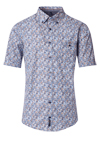 Produktbild fr 'CASAMODA Casual Fit Hemd Halbarm Button Down Kragen Muster blau'