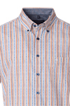 Produktbild fr 'CASAMODA Casual Fit Hemd Halbarm Button Down Kragen Streifen blau'