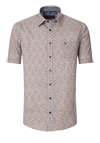 Produktbild fr 'CASAMODA Casual Fit Hemd Halbarm New Kent Kragen Muster blau'