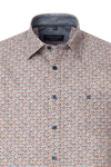 Produktbild fr 'CASAMODA Casual Fit Hemd Halbarm New Kent Kragen Muster blau'