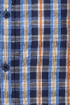 Produktbild fr 'CASAMODA Casual Fit Hemd Halbarm New Kent Kragen Karo blau'