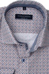 Produktbild fr 'CASAMODA Comfort Fit Hemd Langarm New Kent Kragen Muster blau'