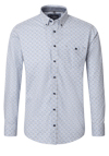Produktbild f�r 'CASAMODA Casual Fit Hemd Langarm Button Down Kragen Muster wei�'
