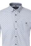 Produktbild f�r 'CASAMODA Casual Fit Hemd Langarm Button Down Kragen Muster wei�'