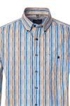 Produktbild f�r 'CASAMODA Casual Fit Hemd super langer Arm Button Down Kragen Streifen blau'