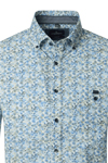 Produktbild f�r 'CASAMODA Casual Fit Hemd super langer Arm Button Down Kragen Muster gr�n'