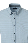 Produktbild f�r 'CASAMODA Casual Fit Hemd super langer Arm Button Down Kragen Muster blau'