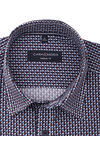 Produktbild f�r 'CASAMODA Casual Fit Hemd super langer Arm New Kent Kragen Muster blau'
