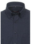 Produktbild fr 'CASAMODA Casual Fit Hemd Langarm Button Down Kragen Muster dunkelblau'