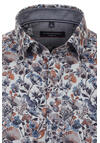 Produktbild fr 'CASAMODA Casual Fit Hemd super langer Arm Button Down Kragen Muster blau'