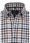 Produktbild fr 'CASAMODA Casual Fit Hemd Langarm Button Down Kragen Karo blau'