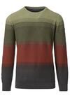 Produktbild fr 'CASAMODA Pullover Langarm Rundhals Strick Ringel grn'