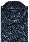 Produktbild fr 'CASAMODA Casual Fit Hemd Langarm Button Down Kragen Blumenmuster blau'