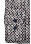 Produktbild fr 'CASAMODA Casual Fit Hemd Langarm Button Down Kragen Muster blau'