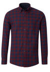 Produktbild fr 'CASAMODA Casual Fit Hemd Langarm Button Down Kragen Karo dunkelblau'