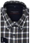 Produktbild fr 'CASAMODA Casual Fit Hemd Langarm Button Down Kragen Flanell Karo blau'