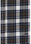 Produktbild fr 'CASAMODA Casual Fit Hemd Langarm Button Down Kragen Flanell Karo blau'