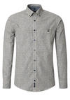 Produktbild fr 'CASAMODA Casual Fit Hemd super langer Arm Button Down Kragen Muster blau'